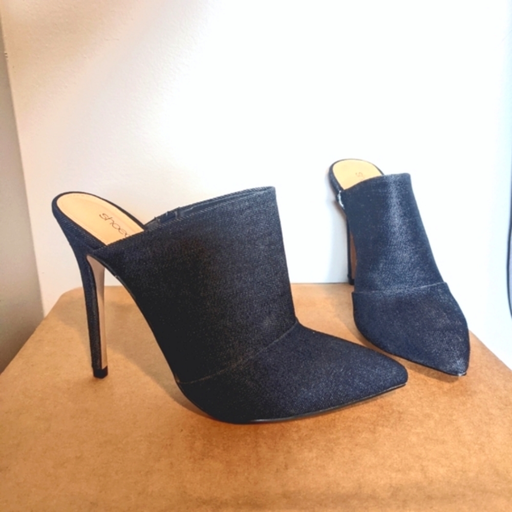 Shoedazzle jean mules